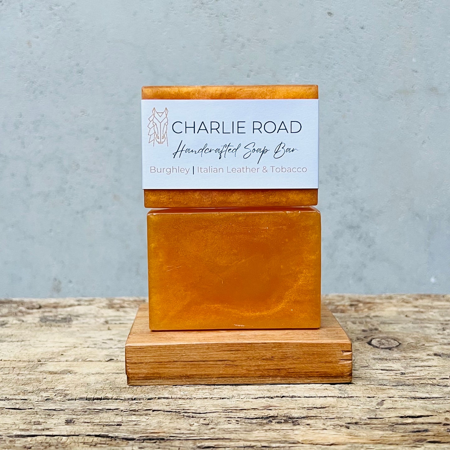 BURGHLEY | Italian Leather & Tobacco | Soap Bar
