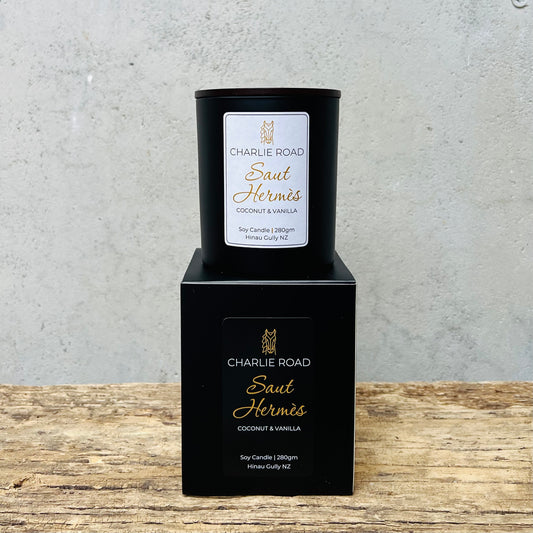SAUT HERMÈS | Coconut + Vanilla | Large Candle