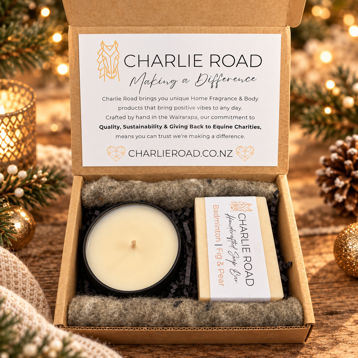Signature Candle & Soap Bar Combo