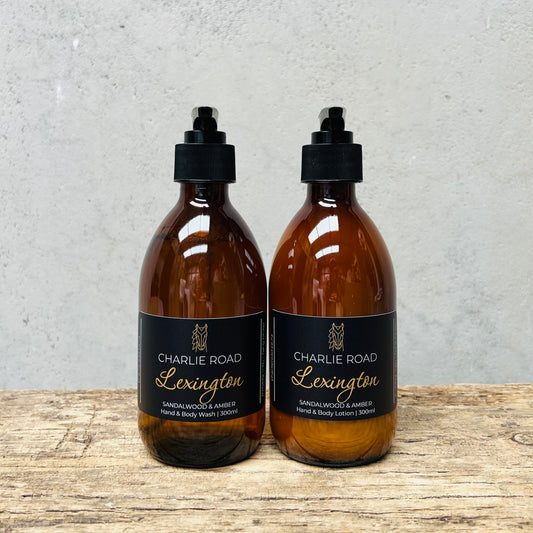 LEXINGTON | Sandalwood & Amber | Wash & Lotion Combo