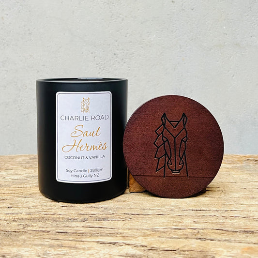 SAUT HERMÈS | Coconut + Vanilla | Large Candle