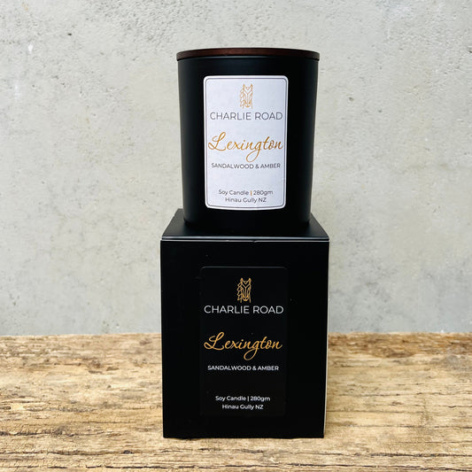 LEXINGTON | Sandalwood + Amber | Large Candle